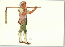 1800 Vevey 1927 Künstlerkarte Weizenschläger Serie des Saisons sign. ESTB