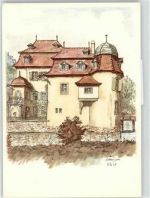 4103 Bottmingen Künstlerkarte Schloss