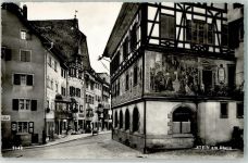8260 Stein am Rhein Foto AK Altstadt Foto Gross