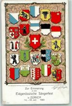 8000 Zürich 1905 - Eidg Sängerfest Wappen
