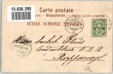 3715 Adelboden BE 1902 Lithographie Hotel Pension Adler