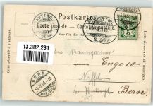 3860 Meiringen 1900 Lithographie Kirche