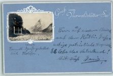 9464 Rüthi Rheintal 1900 Prägedruck Tellskapelle