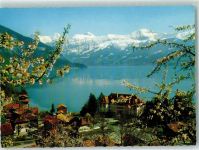 3654 Gunten - Park-Hotel Thunersee mit eiger Mönch Jungfrau