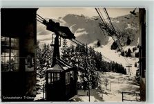 Trübsee 1967 Foto AK Seilbahn Winter
