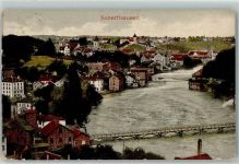8200 Schaffhausen Sciaffusa 1913 - Brücke Rhein Kirche