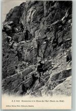 Dents du Midi Gebrauchsspuren Bergsteigergruppe