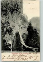 7304 Maienfeld 1903 - Felsengallerie auf der Luziensteg