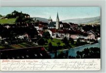 5400 Baden 1904 - Ortsansicht mit Schloss Stein