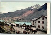 Flüelapass 1907 - Pferdekutschen Schwarzhorn