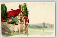 8260 Stein am Rhein Lithographie Chateau Schloss