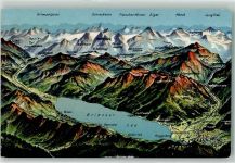 3818 Grindelwald - Vogelschau Brienzersee Alpen