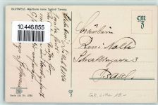 7553 Tarasp Lithographie Wartturm beim Schloss