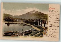 6000 Luzern Lucerne 1902 - Dampfschiffe