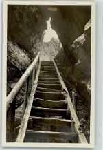 Pilatus Foto AK Aufstieg Chriesiloch Foto Gaberell Hüttenstempel