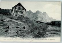 6390 Engelberg 1904 - Sommerwirtschaft Chalet-Alpenrose mit Rigidalstöcke auf Bord