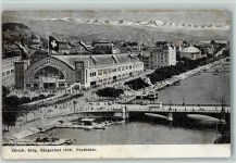8000 Zürich 1905 Gebrauchsspuren Sängerfest 1905 - Festhütte AK