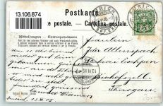 8000 Zürich 1905 Gebrauchsspuren Sängerfest 1905 - Festhütte AK