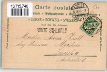 8134 Adliswil 1900 BOAKC Fabrik Meck Kirche Lithographie