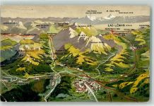 1630 Bulle - Gruyere Vogelschau Eisenbahn