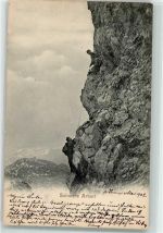 Bergsteiger Motiv Schweiz 1902