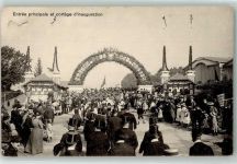 1000 Lausanne Losanna 1910 - Exposition Suisse d agriculture Entree principale et Cortege d inauguration