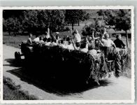 9545 Wängi Foto AK Traktor Kirchenchor auf Reise Ort handschriftlich