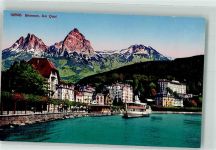 6440 Brunnen - Am Quai Raddampfer