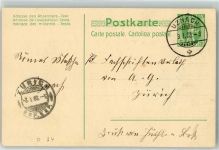 8730 Uznach 1908 Ganzsache 5 Rappen