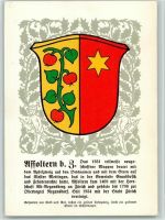 8910 Affoltern am Albis Künstlerkarte Zürcher Gemeindewappen