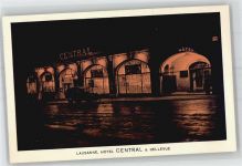 1000 Lausanne Losanna 1951 - Hotel Central Bellevue