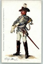 Gruppe 1 Menzelgruppe I Nr. 6 Trompeter des Kürasier Regiments Nr. 11 Stollwerck Schokolade 190 Künstlerkarte