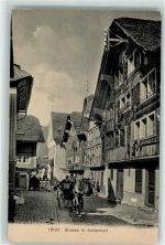 6490 Andermatt - Pferdekutsche in der Dorfstraße