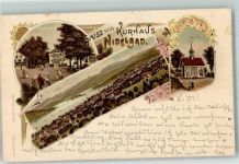 8803 Nidelbad Rüschlikon 1900 Lithographie Kurhaus Kapelle