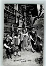 Heimatgruppe Semelihoren, Akkordeon, Alphorn AK Alphorn 1939