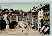 9000 St. Gallen S. Gallo - 1912 Marktgasse Pferdekutsche