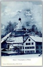 8750 Glarus - Burgkapelle im Winter
