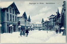 3860 Meiringen 1910 Winter Bahnhofstrasse