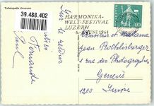 6452 Sisikon Gebrauchsspuren Harmonika Weltfestival Luzern Tellskapelle Urnersee Dampfschiff