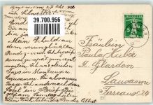 3703 Aeschi b. Spiez 1912 Gebrauchsspuren Winter Chalet