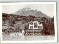 3705 Faulensee 1939 Foto AK Hotel Gasthaus Seerose