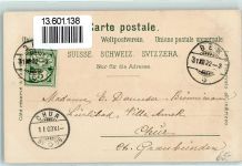 1880 Bex 1902 Lithographie Bex et les Diablerets Tour de Duin