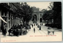 8000 Zürich - Bahnhof Bahnhofstrasse Marktszene