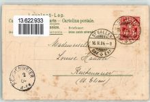 9000 St. Gallen S. Gallo Prägedruck Vadianstrasse Neuburger & C o. Wappen Lithographie