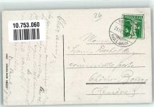 7277 Davos Glaris 1913 Foto AK Bahnpost Rhät. Bahn Zug 671 Spinabad Hotel Davosertal Graubünden