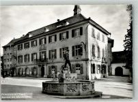 8500 Frauenfeld Foto AK Denkmal Säherbrunnen Rathaus