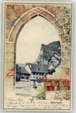 3800 Unterseen - Torbogen , Prägedruck