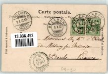 2800 Delémont Delsberg 1902 Gebrauchsspuren