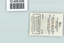 5242 Birr - Vignette Wappen Kaffee Hag 1920-1940 Birne