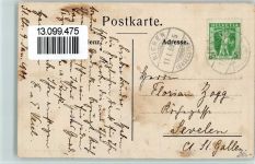 St Chrischona 1909 Künstlerkarte Federzeichnung